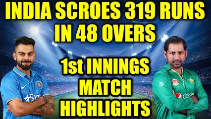 ICC Champions Trophy : India sets 320 run target for Pakistan, Rohit Sharma, Yuvraj played like rockstars | Oneindia New