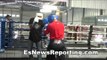 Boxing Star Mikey Garcia (145) KO's A Hater (220) In Sparring - EsNews Boxing