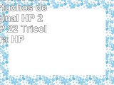 HP 2122  Pack de ahorro de 2 cartuchos de tinta Original HP 21 Negro  HP 22 Tricolor