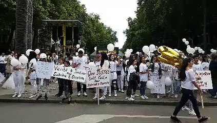 Marche blanche pour Sabrina et Ouassim