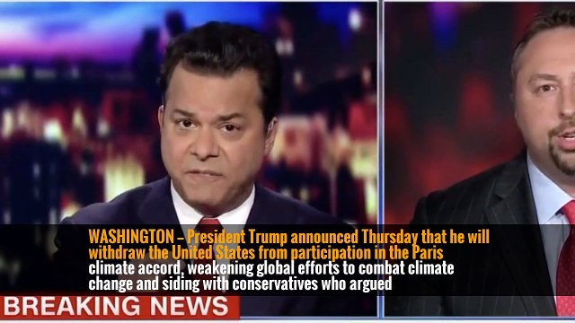 “In order to fulfill my solemn duty to protect America and its citizens, the United States will withdraw from the Paris climate accord but begin negotiations to re-enter either the Paris accord or an entirely new transaction on terms