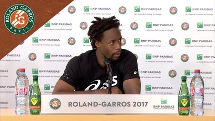 Video herunterladen: Roland Garros 2017 :  1/8e de finale Conférence de presse Gaël Monfils