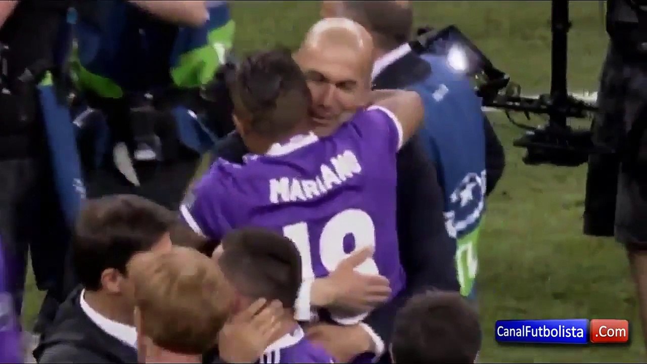 James Rodriguez ignora a Zidane en la celebración del Real Madrid tras ganar la Champions