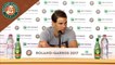 Roland Garros 2017 :  1/8 de finale Conférence de presse Rafael Nadal