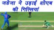 Champions Trophy 2017: Ravindra Jadeja runs Shoaib Malik out with a brilliant  throw | वनइंडिया हिंदी