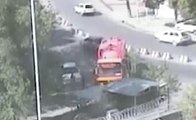 Surveillance Footage Shows Kabul Truck Bomb Explode