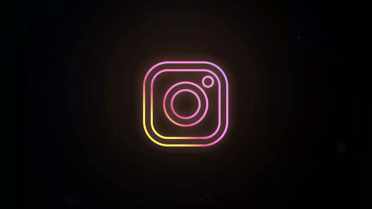 Social media Neon Instagram Logo
