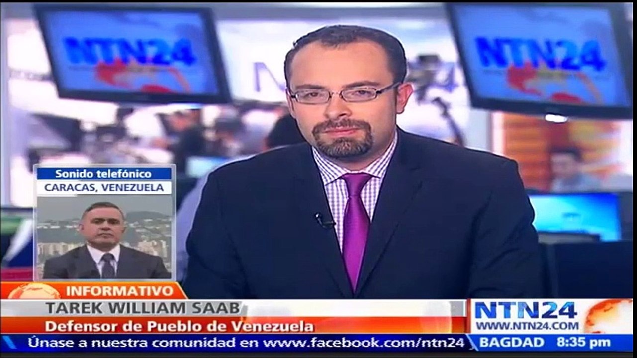 “He pedido a la justicia que los manifestantes violentos vayan a la cárcel”: defensor del Pueblo de Venezuela, Tarek Wiliam Saab