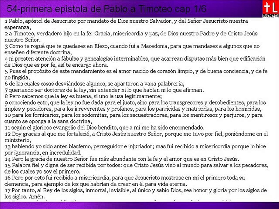 54-primera a Timoteo