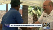 When temps go up, relief stations go up around the Valley