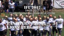 IFL 2017: Panthers Lions 34-7, highlights e interviste