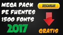 Facil y Rapido: Descargar 1500 Fuentes / Fonts e Instalarlas 2017