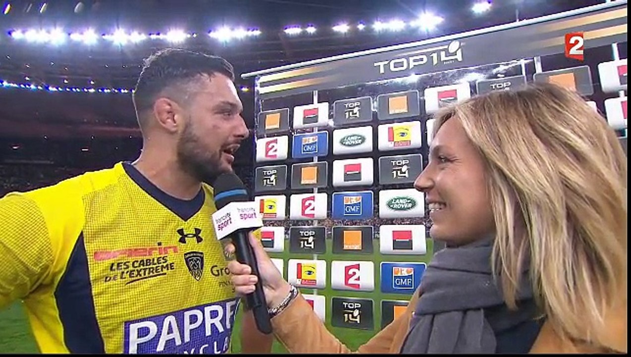 Damien Chouly après la victoire de Clermont en finale du Top 14
