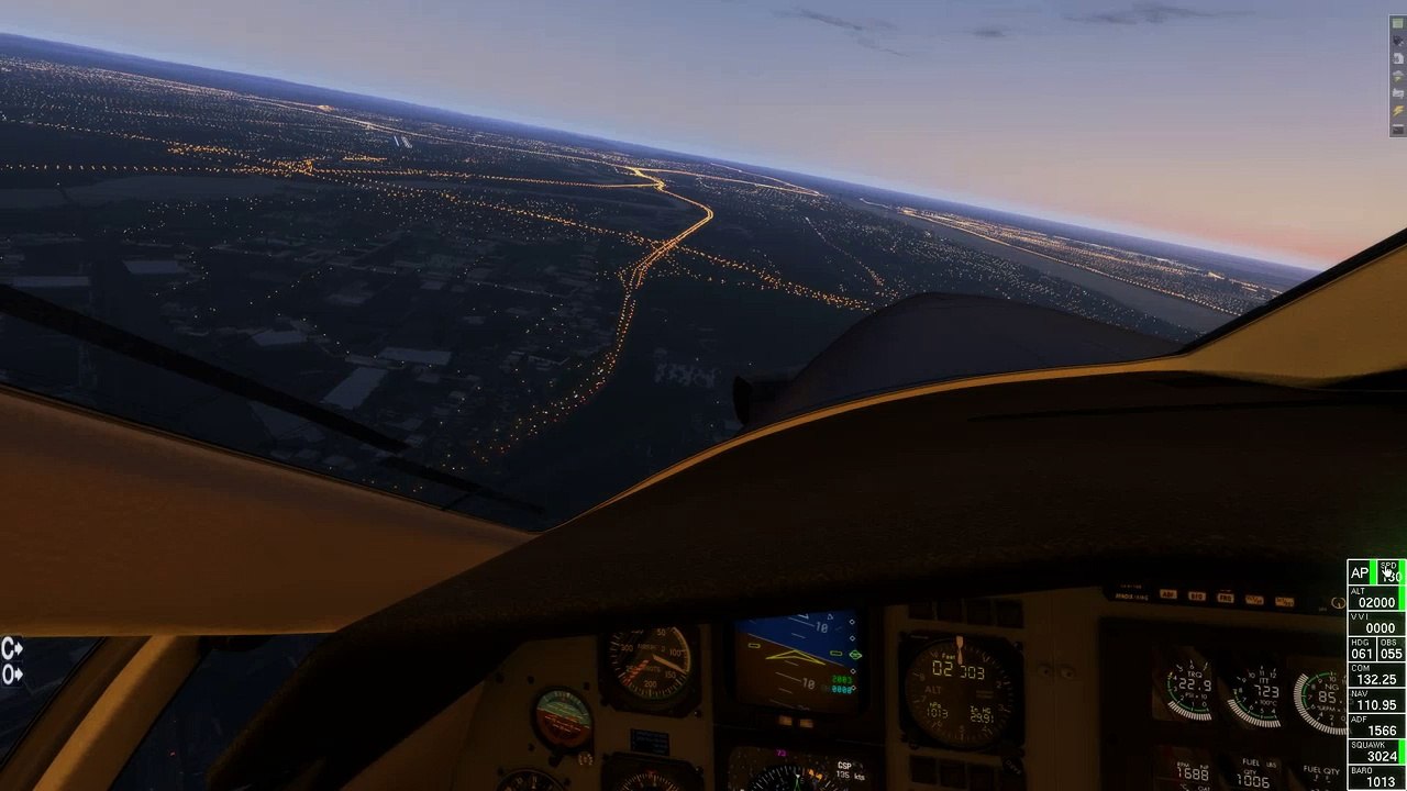X-plane 11 landing outside ny