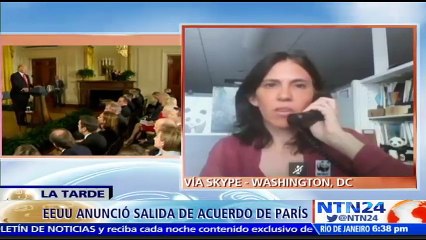 “Retirar a EE. UU. del acuerdo de París va a durar cuatro años”: Mariana Panuncio, Dir. Cooperación Internacional Climática