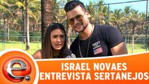 Israel Novaes vira repórter e entrevista famosos sertanejos