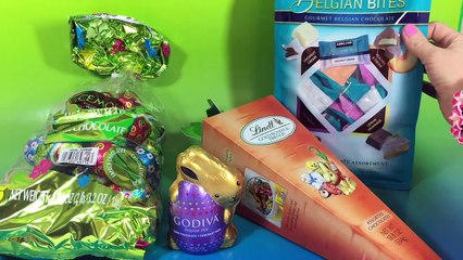 EASTER CHOCOLATE HAUL Godiva and Lindt Bunny , Carrots Lambs Eggs Ladybugs Bumble Bees