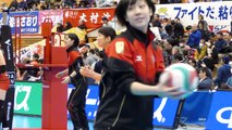 FINAL6 NEC 古賀紗理那  Sarina Koga　vs 日立　試合前練習　2017.02.12