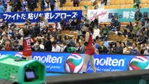 FINAL6 NEC 篠原沙耶香　Sayaka Shinohara　vs 東レ 試合前練習　2017.02.12
