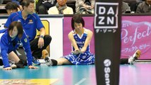 FINAL6 東レ 迫田さおり　Saori Sakoda　vs JT　試合後ストレッチ　2017.02.12