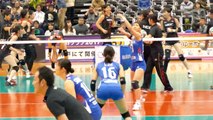 PFU 宇田沙織　Saori Uda　vs NEC　試合前ウォーミングアップ　2017.01.08