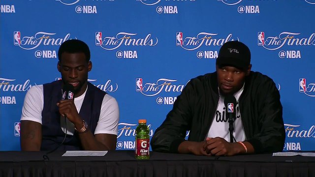 【NBA】Postgame Interview Kevin Durant Draymond Green #1 Cavs vs Warriors Game 2 2017 NBA Finals