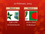 2015 Cricket World Cup fixtures, schedule and time table