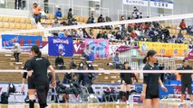 PFU 狩野舞子　Maiko Kano　vs NEC　試合前練習　2017.01.08