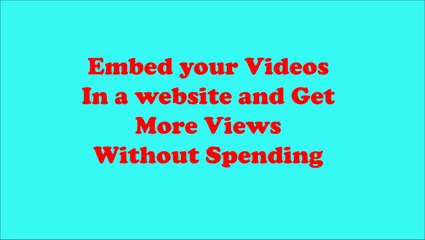 Feature your Videos in My Site for Free and Get More Views