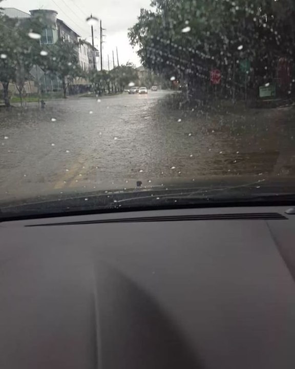 Storm Swamps Houston Roads
