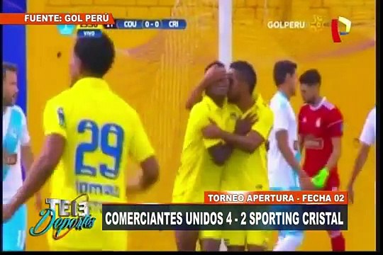 Comerciantes Unidos venció 4-2 a Sporting Cristal por Torneo Apertura