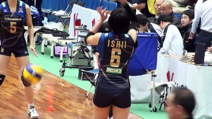 久光製薬スプリングス　石井優希　試合前練習 2016.01.17