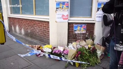 Flowers at scene of deadly attack in London