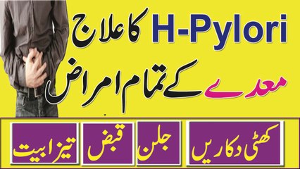 Stomach Ache Treatemtn || H-Pylori Ka Ilaaj In Urdu Acidity Constipation