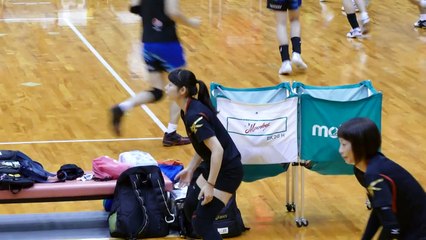 第58回近畿総合 JTマーヴェラス 井上琴絵 Kotoe Inoue 準々決勝 試合前ウォームアップ　2016.9.4