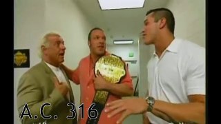 Randy Orton & Shawn Michaels confrontation 9_15_2003