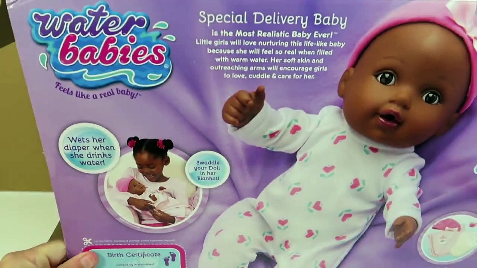 baby doll filled with water