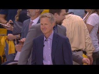 Steve Kerr Gets a Standing Ovation | Cavaliers vs Warriors | Game 2 | June 4, 2017 | 2017 NBA Finals