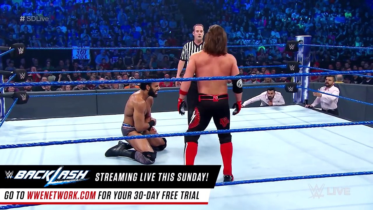 AJ Styles vs. Jinder Mahal- SmackDown LIVE, macht