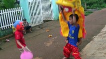 Đánh Trống Múa Lân Ông Địa Hay Nhất - Lion Dance Drumming For Children - Ku Bo Đẹp Trai