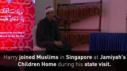 Prince Harry breaks the fast during Ramadan in Singapore