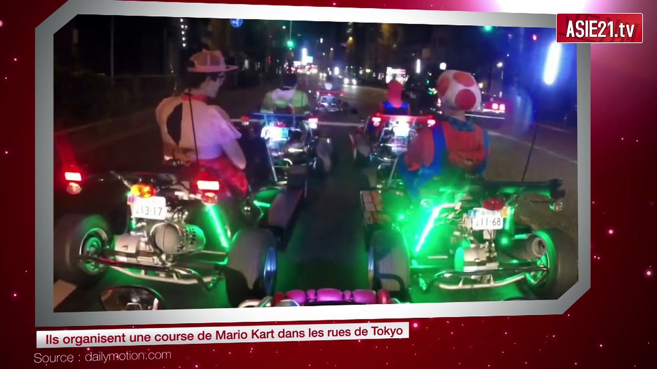 Ils organisent une course de Mario Kart dans les rues de Tokyo
