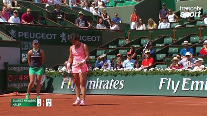 Roland-Garros 2017 : Cela commence à ressembler à une balade pour Halep (1-6, 1-3)