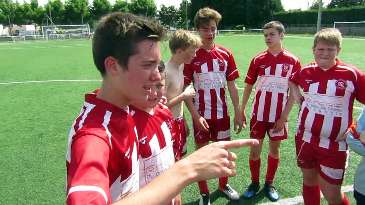 Cri victoire + champagne U15