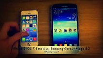 iPhone 5 iOS 7 Beta 4 vs Samsung Galaxy M23423werega 6 3 Which Is Faster