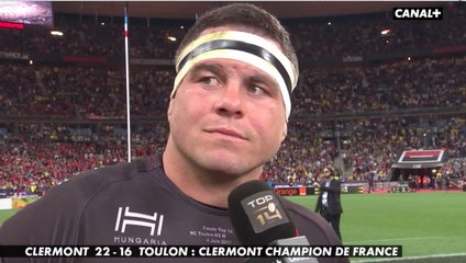Discours de Guilhem Guirado à la fin de la finale du Top 14