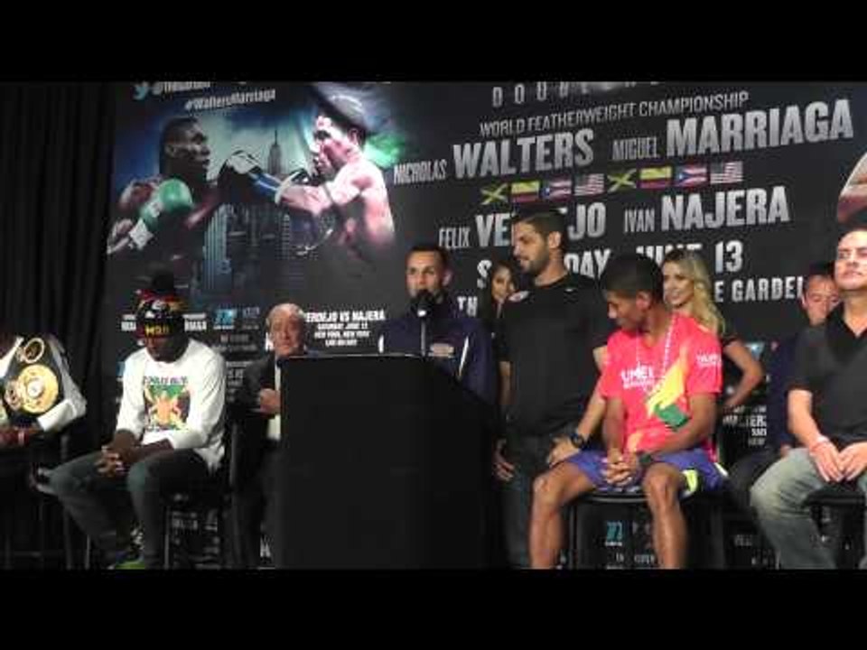 Nicholas Walters vs Miguel Marriaga Press Conference Undercard - esnews boxing