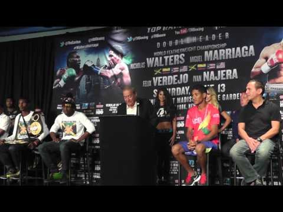 Bob Arum - "Its very unusual to have an english speaking guy speak spanish" on Walters spanish