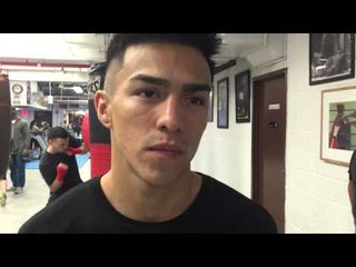 Ivan Najera at open workout for Felix Verdejo (Spanish)