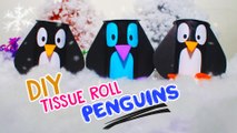 DIY Tissue Roll Crafts For Kids / How to make Cute Penguins by Toilet Tissue Paper Tube RECYCLING / Preschool project